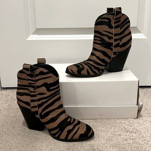 Rebel Wilson Sam Animal Print Booties